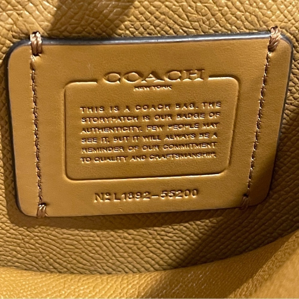 Coach Charlie Bucket 55200
Polished Pebble Leather Chalk/ Gold Crossbody - Picture 5 of 12